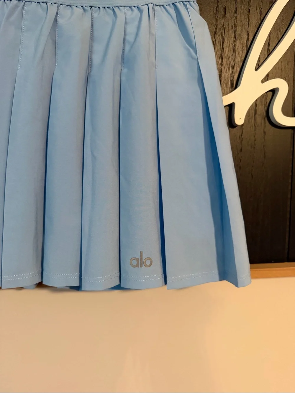 Alo Yoga Varsity Tennis Skirt Blue Skies